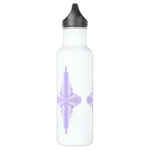 Garrafa Elemento de deco de arte em lilás e roxo 532 ml de