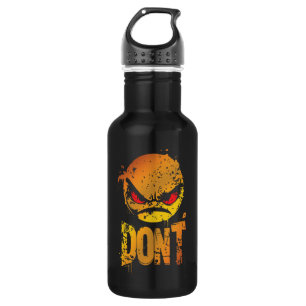 Garrafa Emoji Irritado Negrito com Texto 'NÃO'