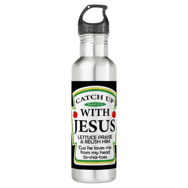 Garrafa Encontre Jesus Ketchup Hoodie Funny Christian (Frente)