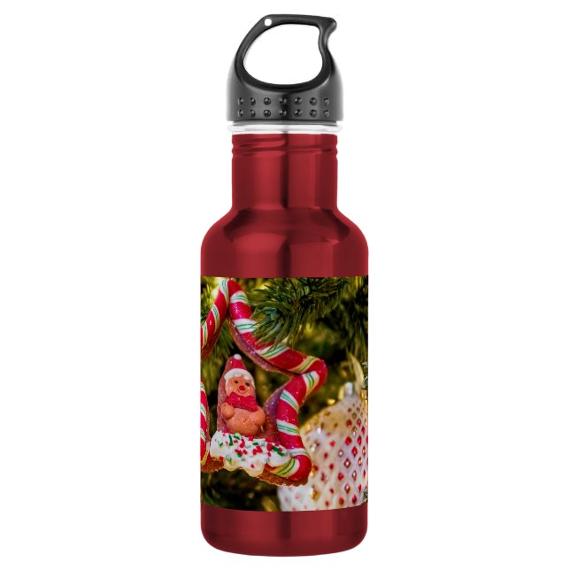 Garrafa Enfeites de natal Gingerbird Stainless Steel Wat (Frente)
