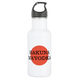 Garrafa Engraçado Citação do Bebendo de Vodka do Hakuna Mã