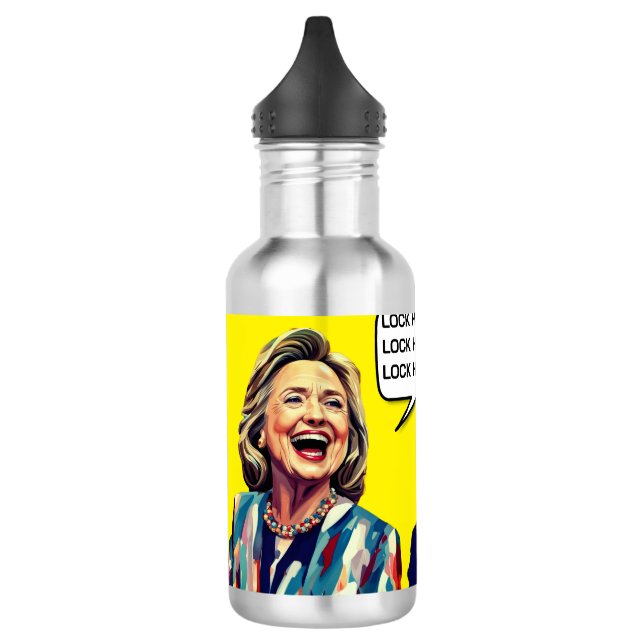 Garrafa Engraçado Hillary Diz Trump Up (Esquerda)