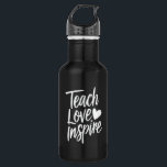 Garrafa Ensine Amor Inspire Presente do Dia dos Professore<br><div class="desc">Ensine Amor Inspire Presente do Dia dos Professores Vida de Professor</div>
