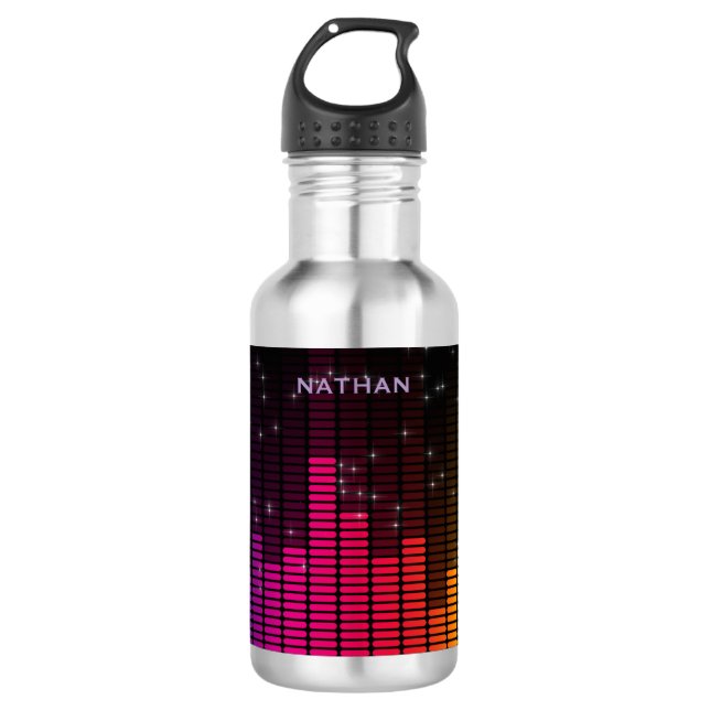 Garrafa Equalizer Disco Ilumina Volume de Música Personali (Frente)