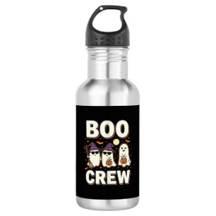 Garrafa Equipe Boo Fantasmas de Halloween Design Vetorial_