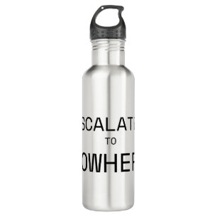 Garrafa Escalado para Nenhum Lugar Minimalista Isolado