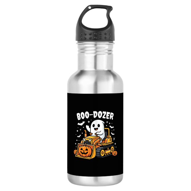 Garrafa Escavadeira Fantasma Boo Dozer Halloween_1 (Frente)