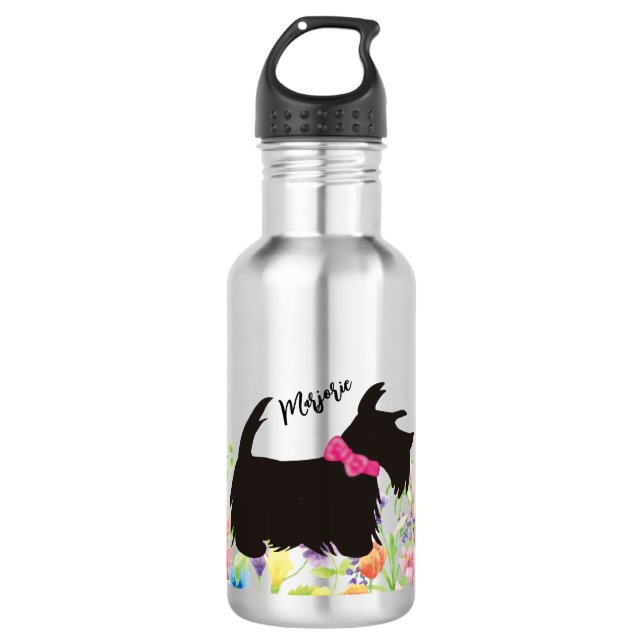 Garrafa escocesa personalizada, escocesa rosa (Frente)