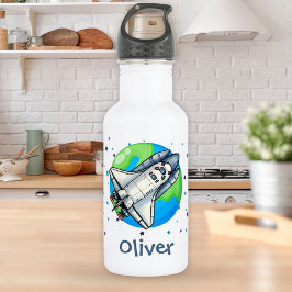 Garrafa Espachante Bonito Em Torno Da Terra