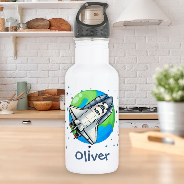 Garrafa Espachante Bonito Em Torno Da Terra (Criador carregado)