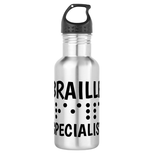 Garrafa Especialista em Braille (Frente)