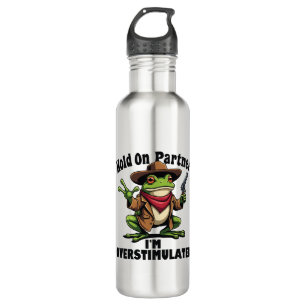 Garrafa Espere o parceiro que estou super estimulado Sapo 