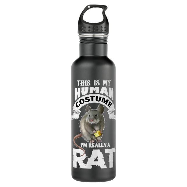 Garrafa Esta é a minha fantasia humana. Sou mesmo um rato (Frente)
