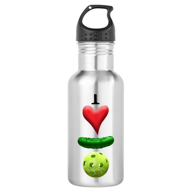 Garrafa Eu adoro Pickleball - Logotipo (Frente)