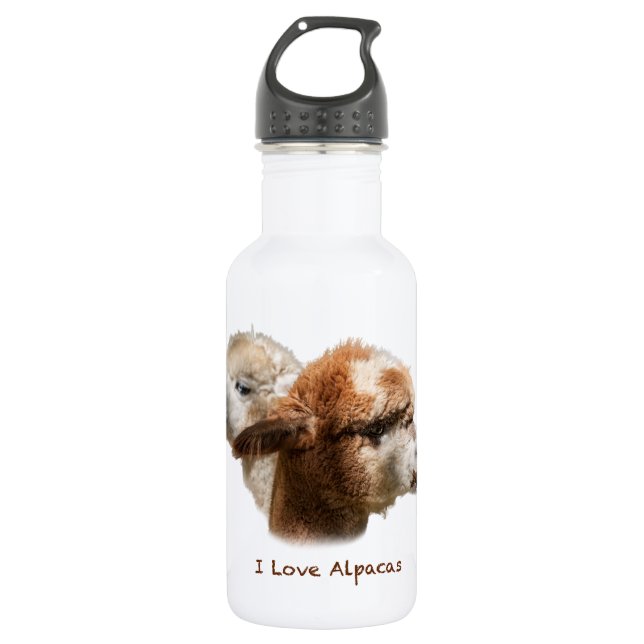 Garrafa Eu Amo Alpacas (Frente)