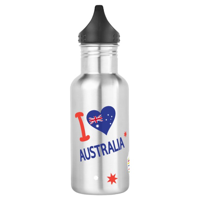 Garrafa "EU AMO AUSTRÁLIA" Austrália Dia 26 de janeiro (Esquerda)