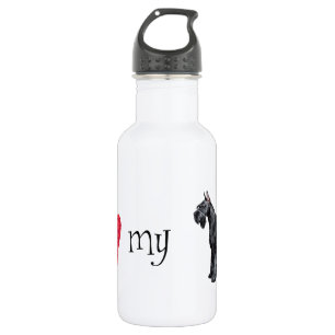 Garrafa Eu amo meu Schnauzer gigante