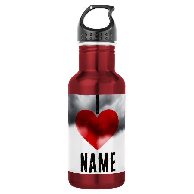 Garrafa Eu Amo Nome Personalizado (Frente)