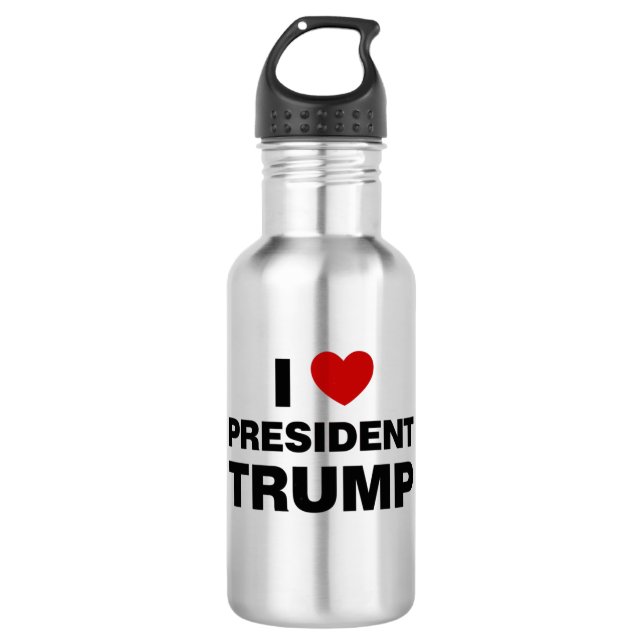 Garrafa Eu Amo o Presidente Trump Heart (Frente)