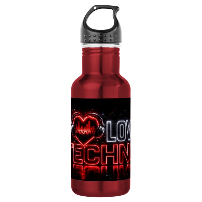 GARRAFA EU AMO TECHNO (Frente)