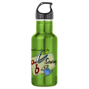 Garrafa Eu preferencialmente costurando (cor)