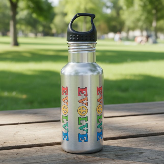 Garrafa Evolve Peace Sign (Evolve peace sign watter bottle.)