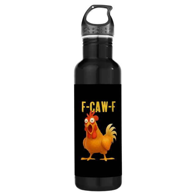 Garrafa F Caw F Funny Chicken Meme Trendy Modern Style (Frente)