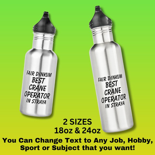Garrafa Fair Dinkum BEST CRANE OPERATOR EM Straya (Criador carregado)
