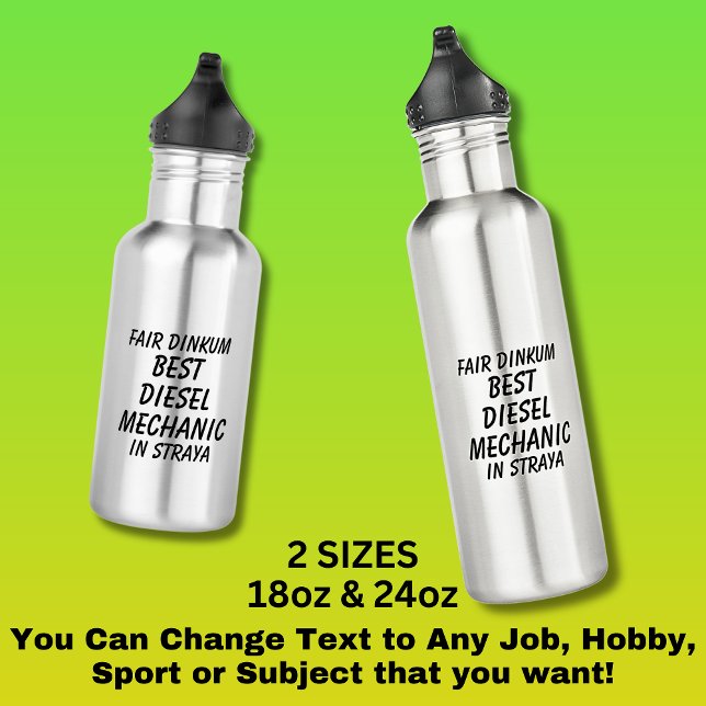 Garrafa Fair Dinkum BEST DIESEL MECHANIC em Straya (Criador carregado)