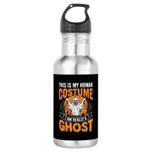 Garrafa Fantasia Humana de Fantasma de Halloween Engraçada