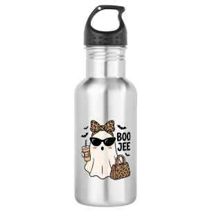 Garrafa Fantasma Boo Jee Halloween Arco de Leopardo Design