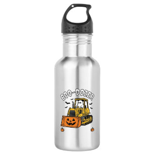 Garrafa Fantasma de Halloween Boo Dozer Bulldozer Engraçad