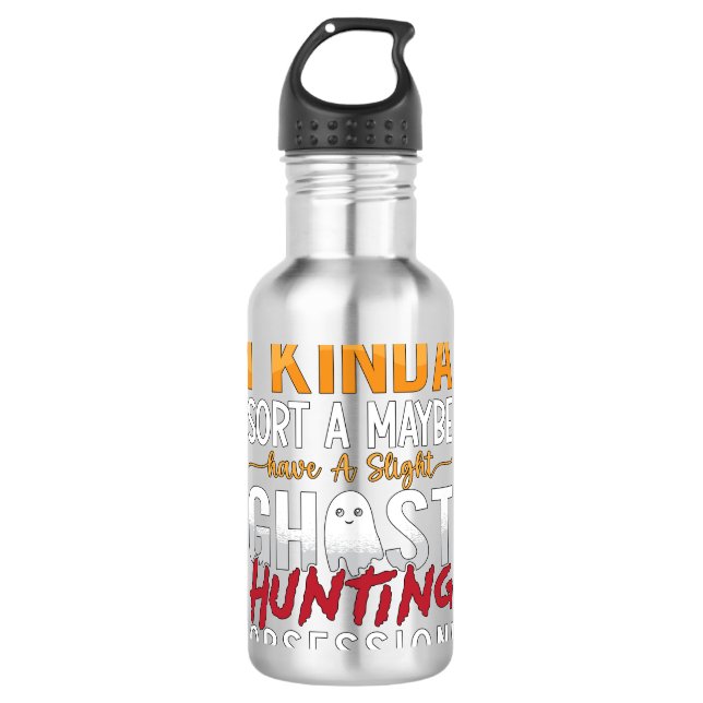 Garrafa Fantasma Hunter Eu Meio Que Escolho Um Fantasma Ca (Frente)