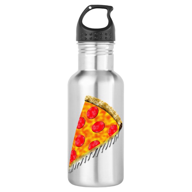 Garrafa Fatia de pizza de anúncio de vinheta (Frente)