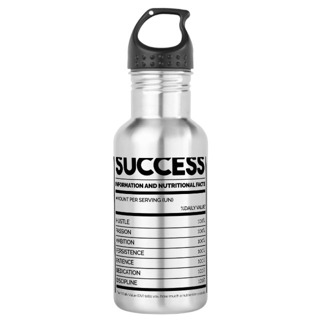 Garrafa Fatos Nutricionais de Sucesso (Frente)