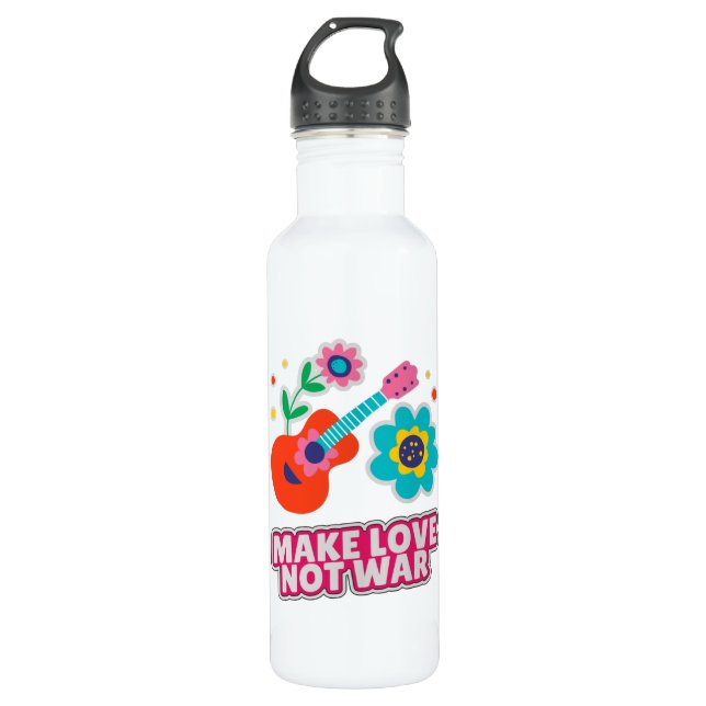 Garrafa Fazer amor não guerra (Frente)