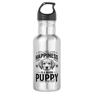 Garrafa Felicidade É Um Cachorrinho Quente Camisa Vintage