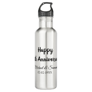 Garrafa Feliz 50º aniversário adicionar nome do casal data