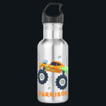 Garrafa Feliz Aniversário dos Caminhões de Automóveis Mode<br><div class="desc">Feliz Aniversário do moderno monstro de carros Nome Acrylic Tumbler mostra seu nome personalizado com um carro de monstro colorido. Fabuloso para festas de aniversário infantis e presentes personalizados para meninos para aniversário,  Natal,  feriados e muito mais. Projetado pelo Evco Studio www.zazzle.com/store/evcostudio</div>