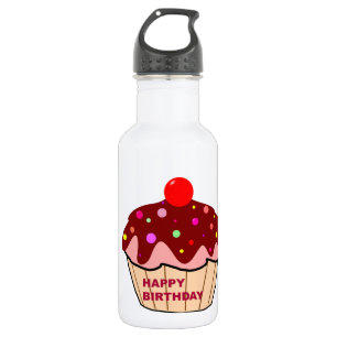 Garrafa Feliz Bolo de Aniversário