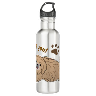 Garrafa Feliz Cachorro Pekingês Ao Lover I Wows