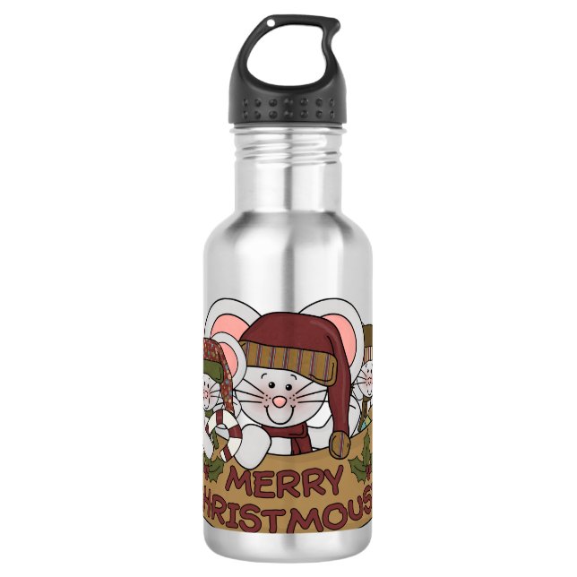 Garrafa Feliz Christmouse (Frente)