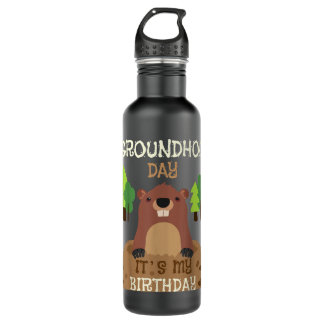 Garrafa Feliz Dia da Marmota 20 de fevereiro 2 Tee Ground