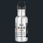 Garrafa Feliz Dia de os pais 1rua 2020 - Melhor Foto De To<br><div class="desc">Uma garrafa de água fotográfica como presente especial para o primeiro dia de os pais. Personalize a caneca Best Pai Eever com 2 fotos e data.</div>