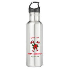 Garrafa Feliz Natal e Ano Novo Minimalista