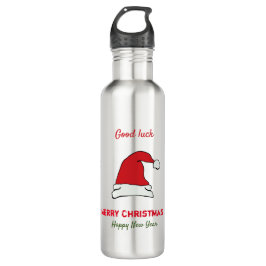 Garrafa Feliz Natal minimalista e Ano novo