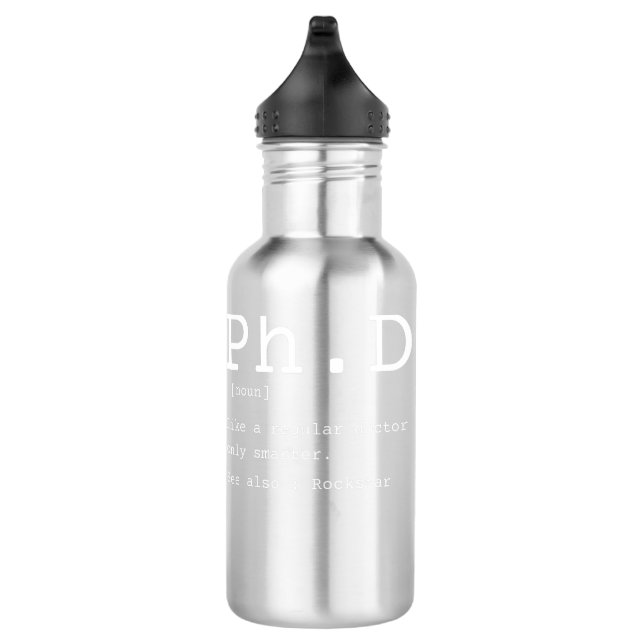 Garrafa Filosofia de definição de PhD professora engraçada (Direita)