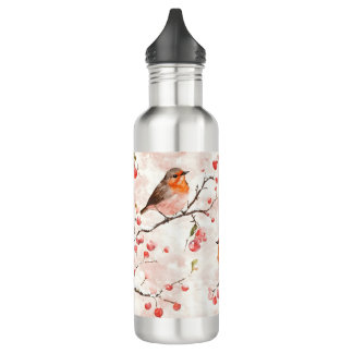 Garrafa Finalidade de Aquarela em uma Árvore e Berries de 