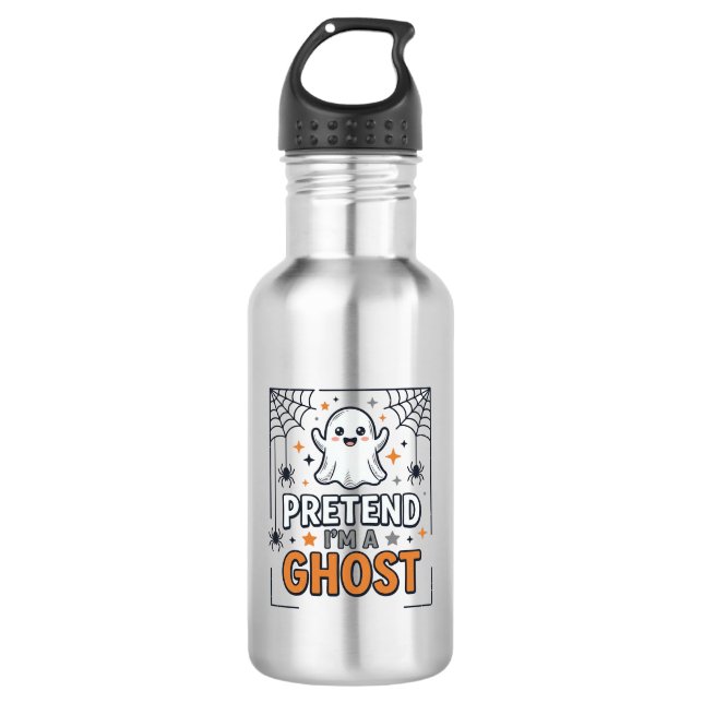 Garrafa Fingir Que Sou um Fantasma Halloween Fofo (Frente)