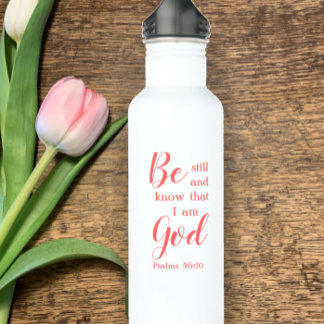 Garrafa Fique quieto E Saiba | Presente de Fé de Nome Pers